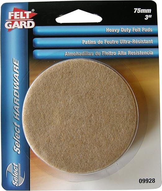 75mm Round Furniture Glides, Pack of 4