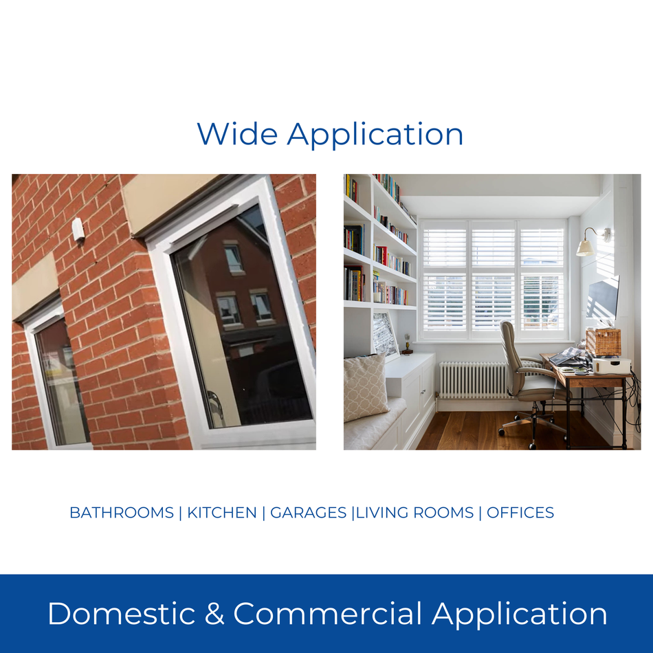 White Aluminium Slot/Trickle Vent - 375mm