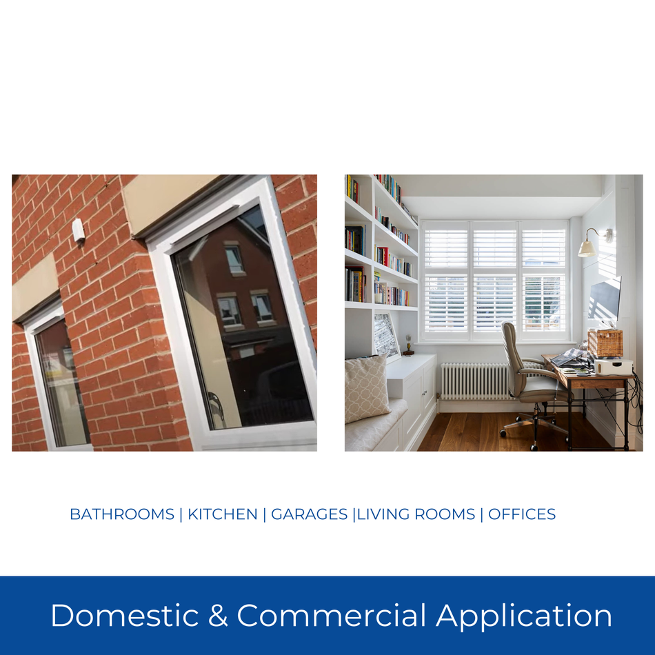 White Aluminium Slot/Trickle Vent - 275mm