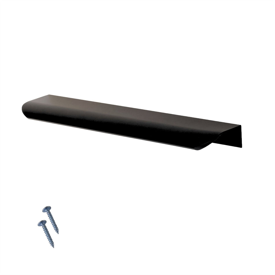 10 Pack Lip Pull Metal Handles - Modern Cabinet & Drawer Pull Handles