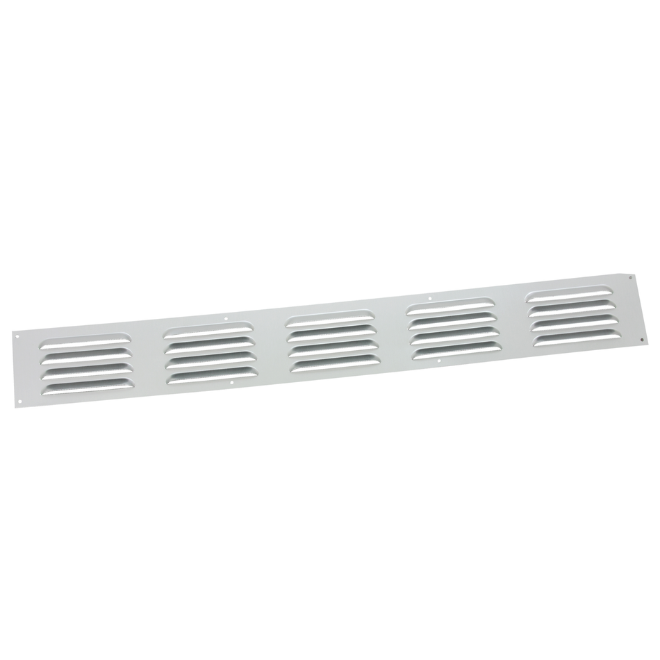 Aluminium Louvred Door Vent - Self Colour - 610x76mm