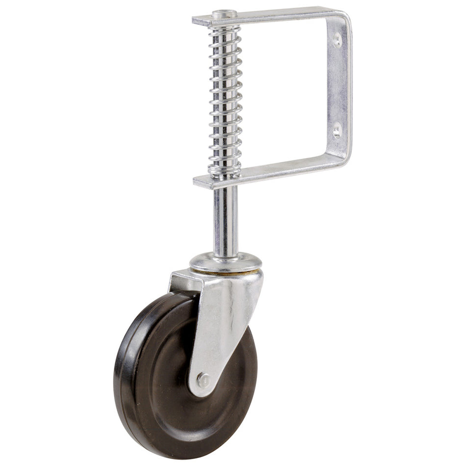 Gate Castor  -  Spring Loaded 100mm Black