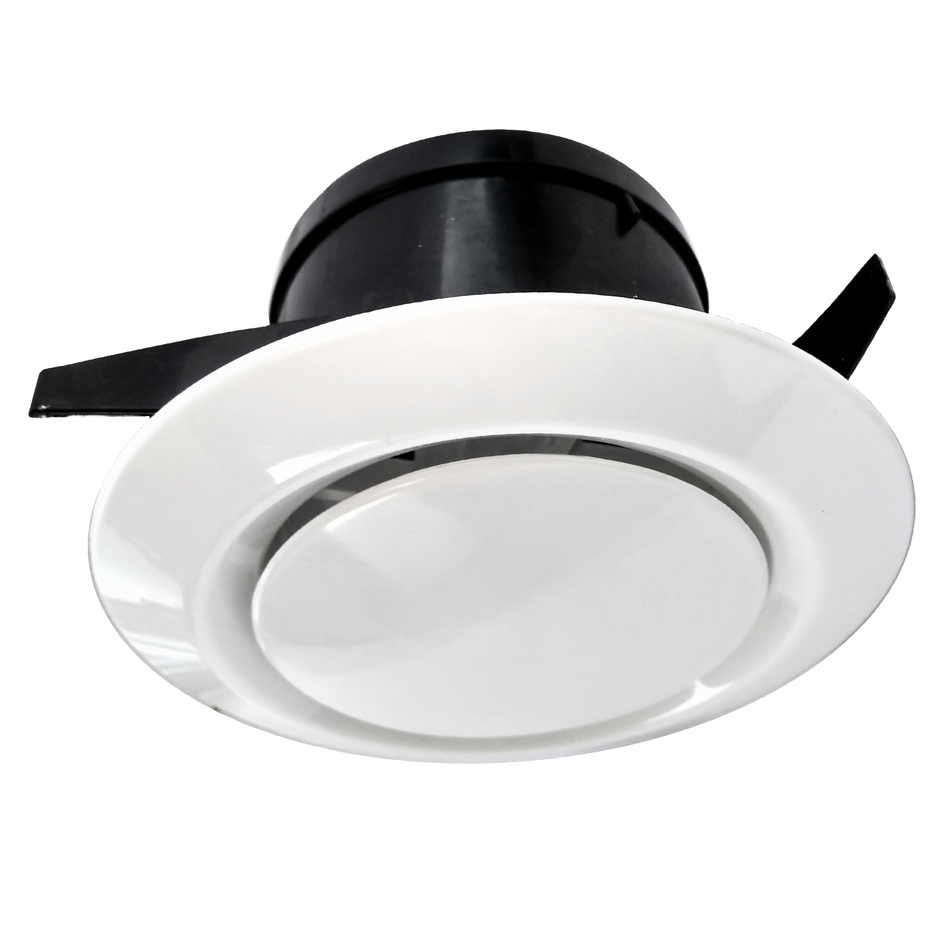 White ABS Plastic Ceiling Diffuser Vent 100mm