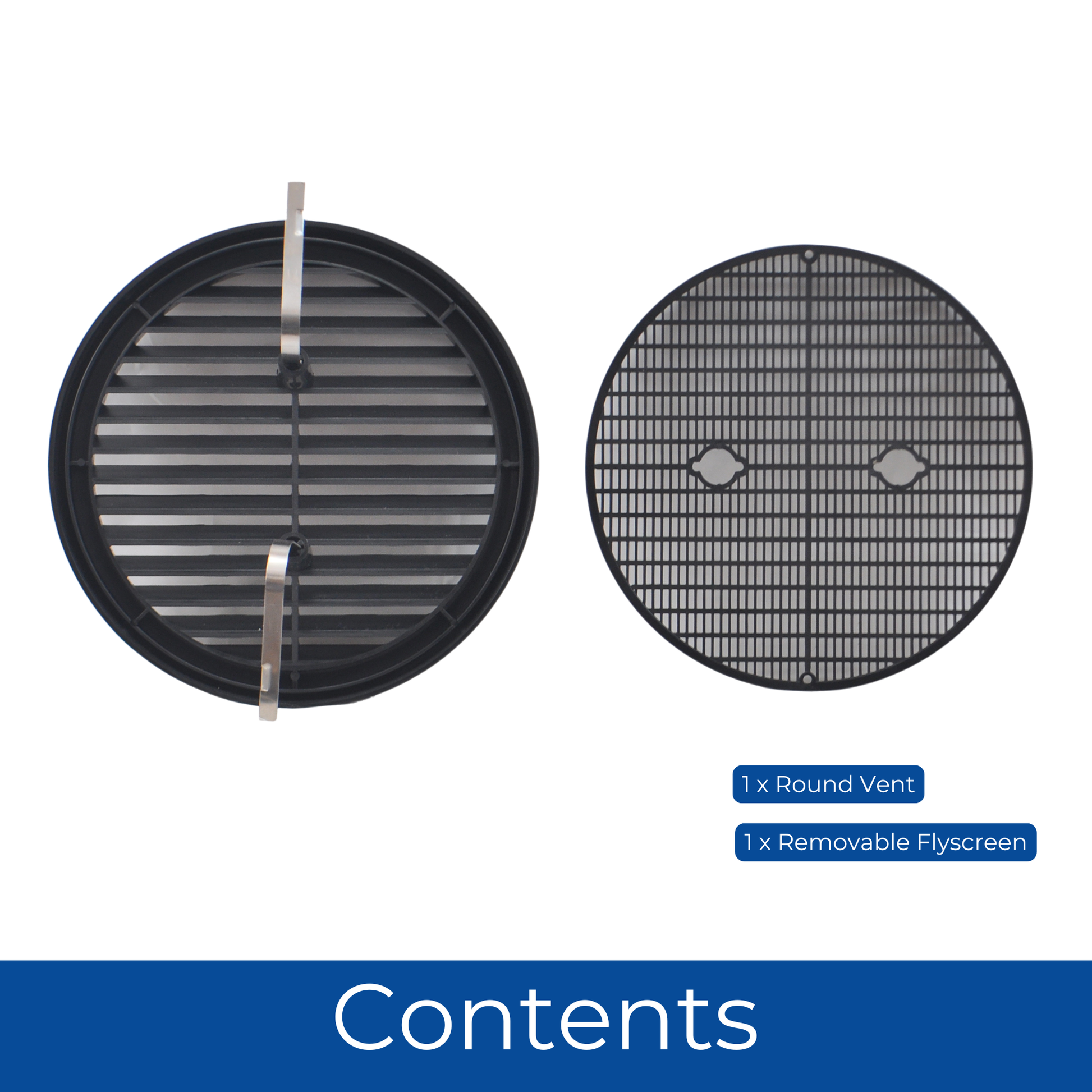1 Pair Boat Louvre, Marine Air Vent Cover 3 Slots 210x110mm Rectangle
