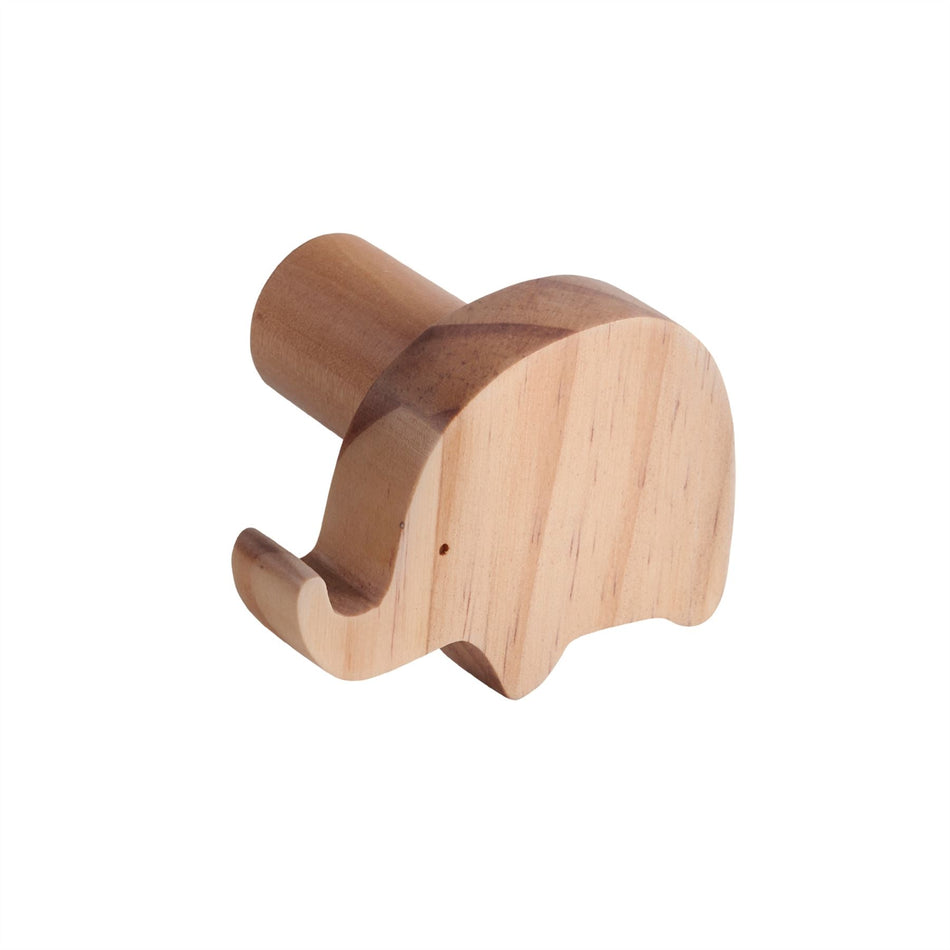 5 Pack Animal Wooden Coat Hooks
