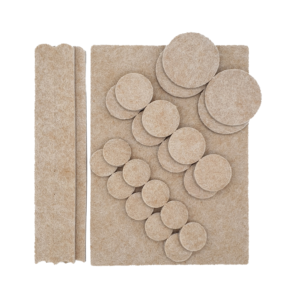 Felt Gard Assorted Felt Pads Furniture Protection 27 Pack