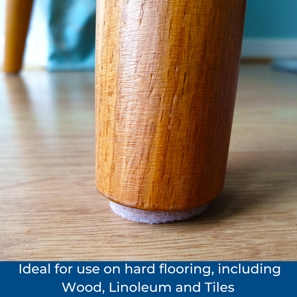 Felt Gard 19mm Round Self-Adhesive Furniture Felt Pads - Pack of 20