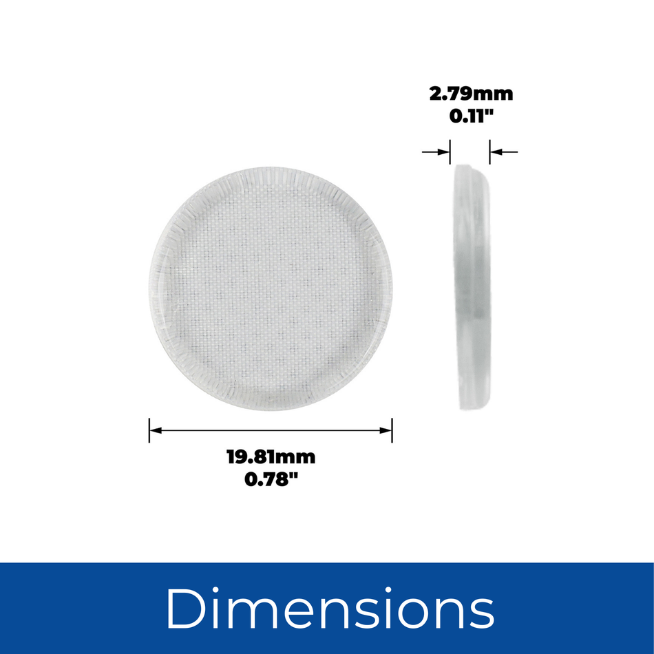 19mm Clear Self-Adhesive Round Bumper Silicone Pads – Pack of 8