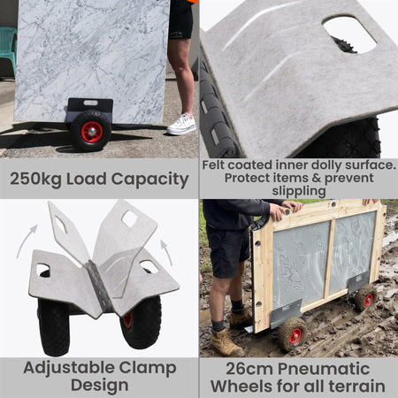Drywall Trolley Board Panel Dolly Door Mover Heavy Duty Steel Frame Mover Cart - Select Hardware