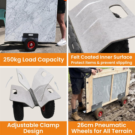 Drywall Trolley Board Panel Dolly Door Mover Heavy Duty Steel Frame Mover Cart - Select Hardware