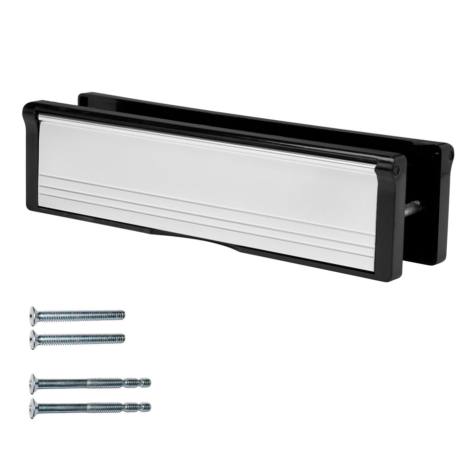 Letterplate  -  Postport 20-40mm 10" Black/SAA