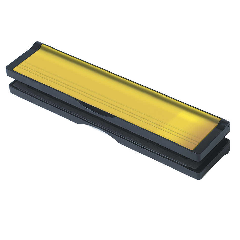 Letterplate  -  Postport 20-40mm 10" Black/P Gold