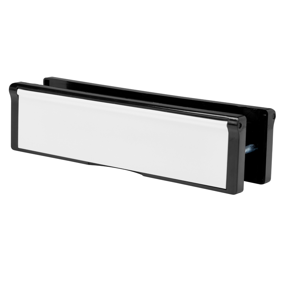 Letterplate  -  Postport 40-80mm 10" Black/White