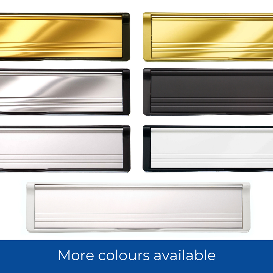 Letterplate  -  Postport 40-80mm 10" Black/P Silver