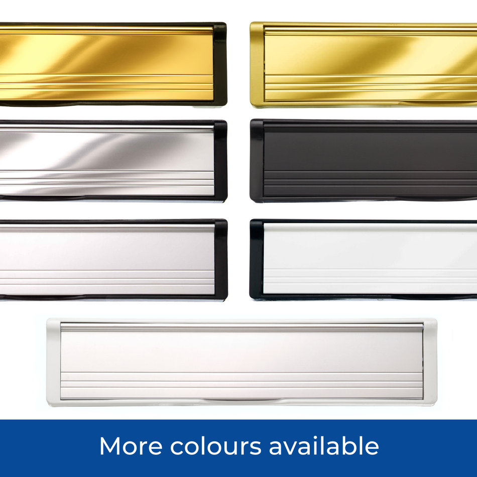 Letterplate  -  Postport 40-80mm 12" Black/White