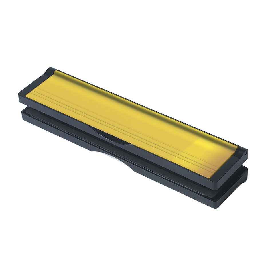 Letterplate  -  Postport 40-80mm 12" Black/P Gold