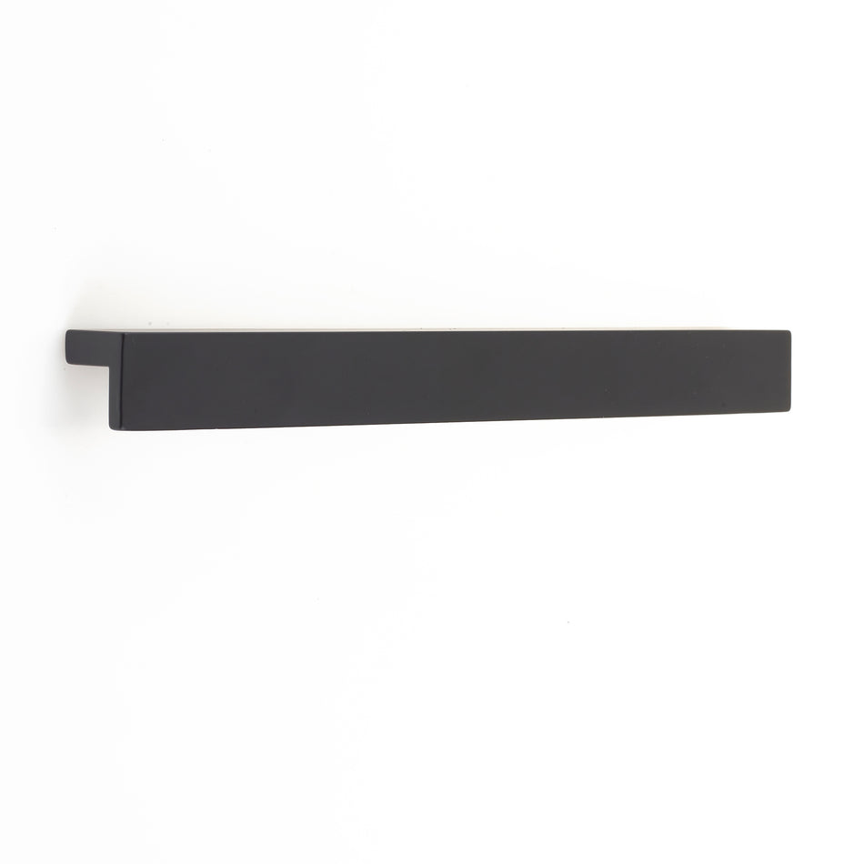 Handle  -  L Shaped Pull 185mm Matt Black PK2