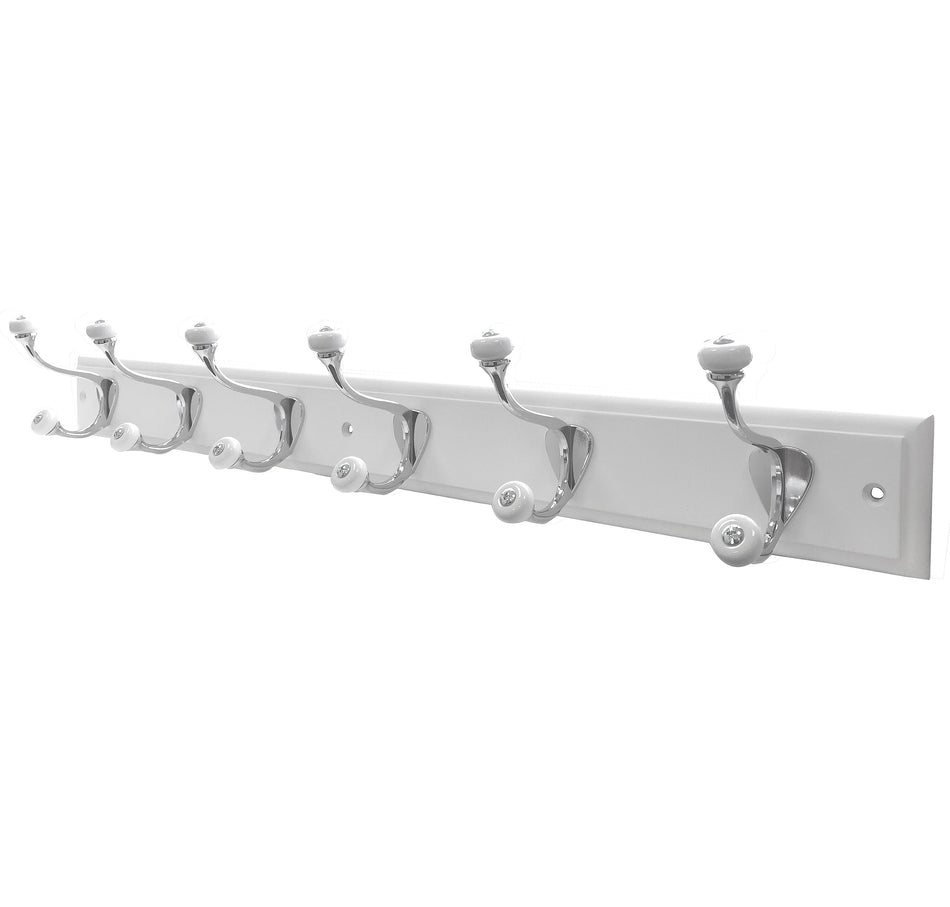 Keypak Coatrack -6 Ceram. Tip H&C on White