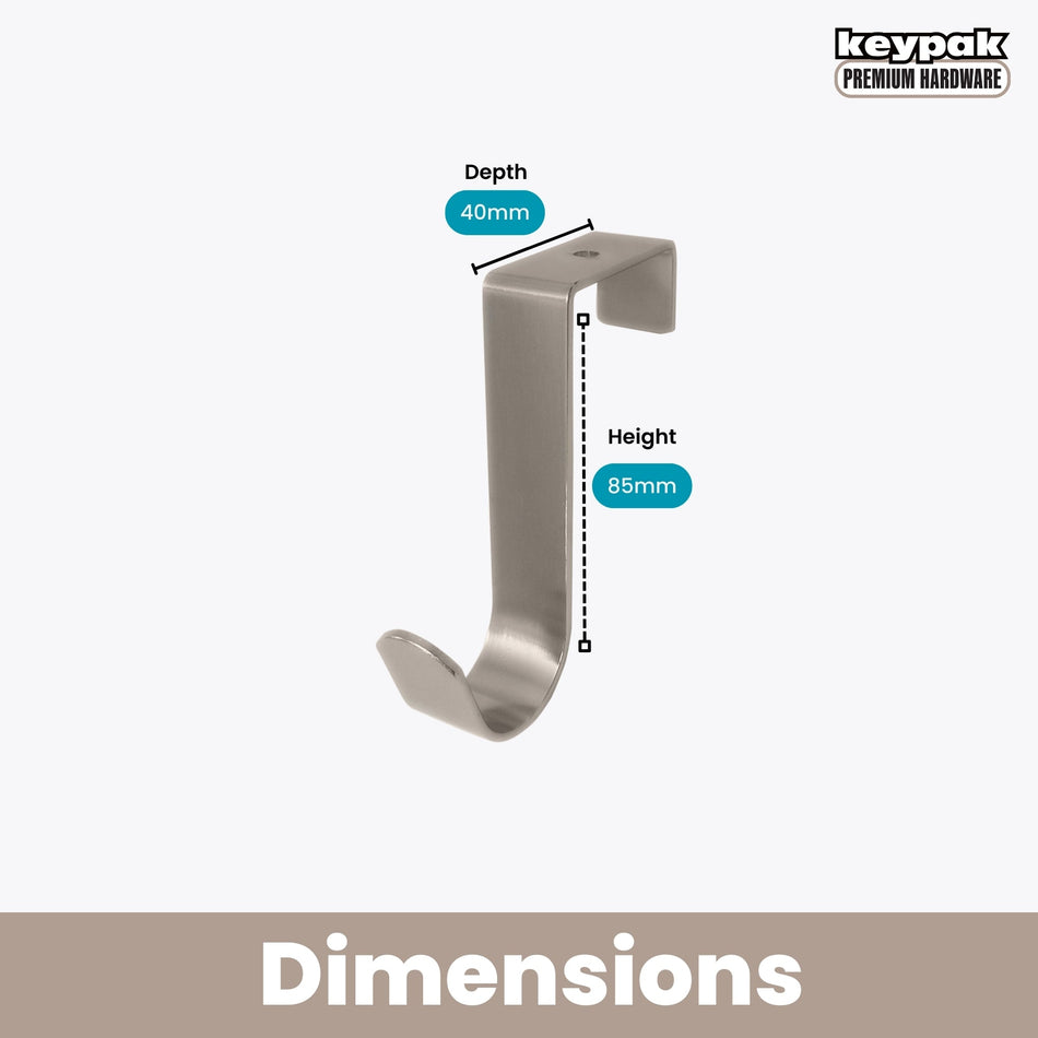 Over Door Hangers  -  3 x Single Hooks Set