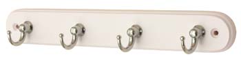 Keypak Key tidy  -  4 Chrome Hooks on White