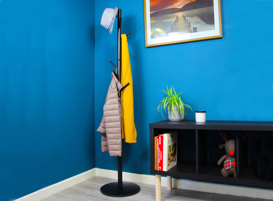 Coat Stand  -  Black Tree  -  Round Base FSC100%