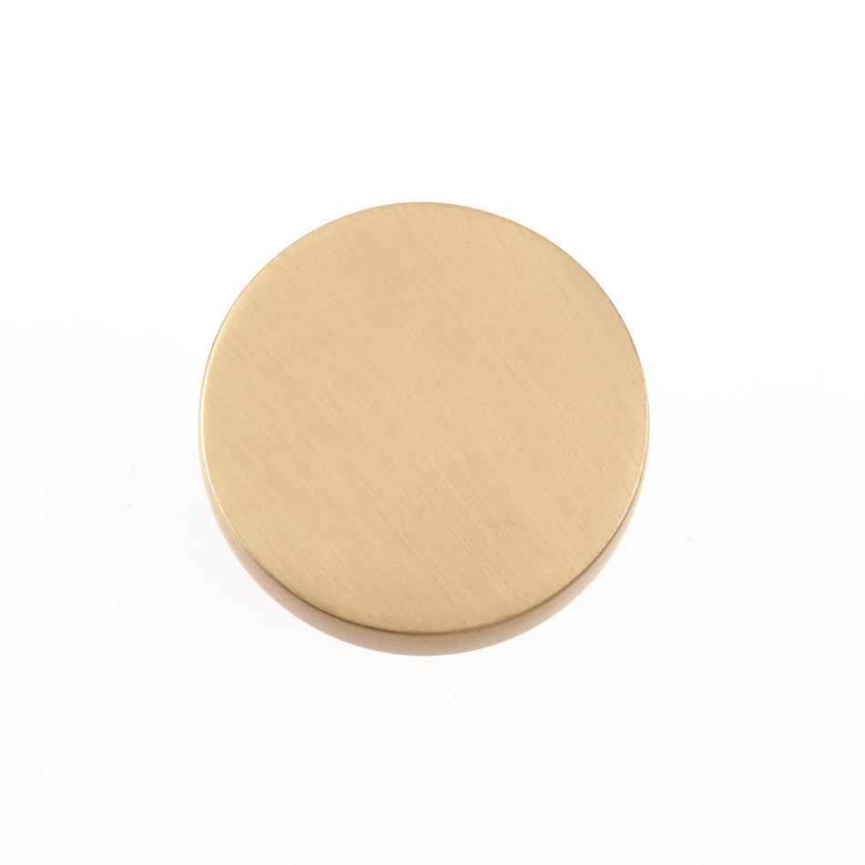 Knob  -  Classic 30mm Brushed Brass PK2