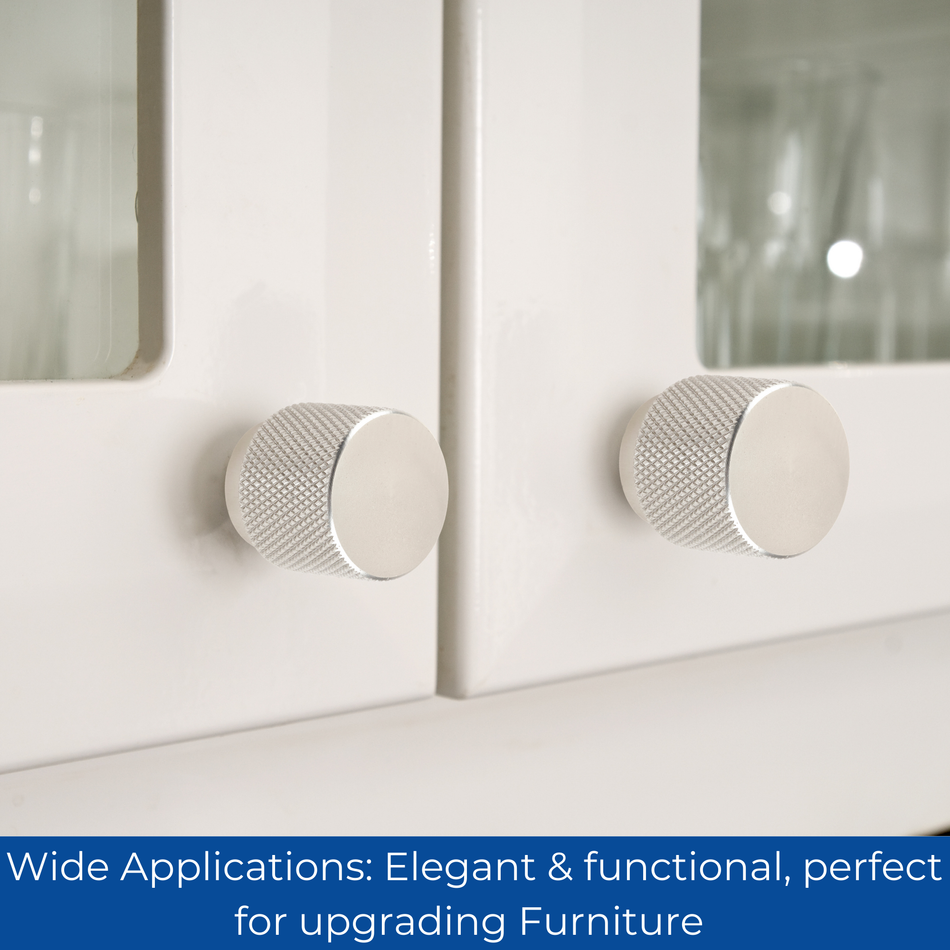 2 Pack Precision Door Knob 30mm - Satin Nickel