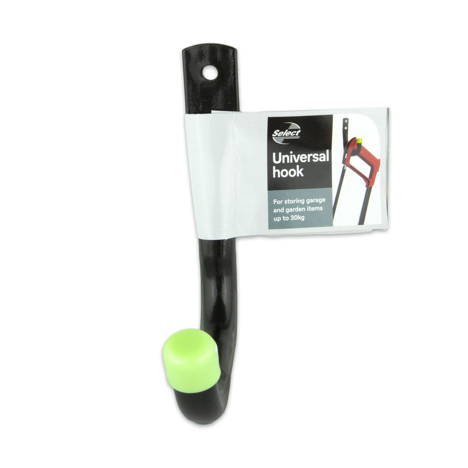 Universal Hook 7cm Black with Yellow End Caps PK1