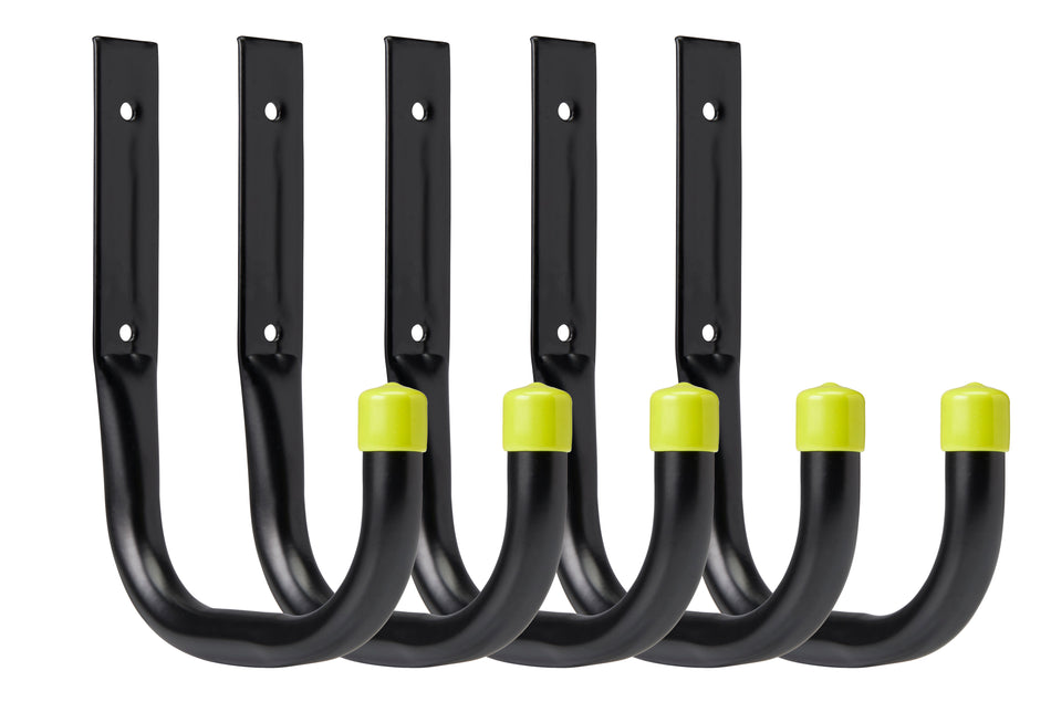 Universal Hook 11cm Black with Yellow End Caps PK1