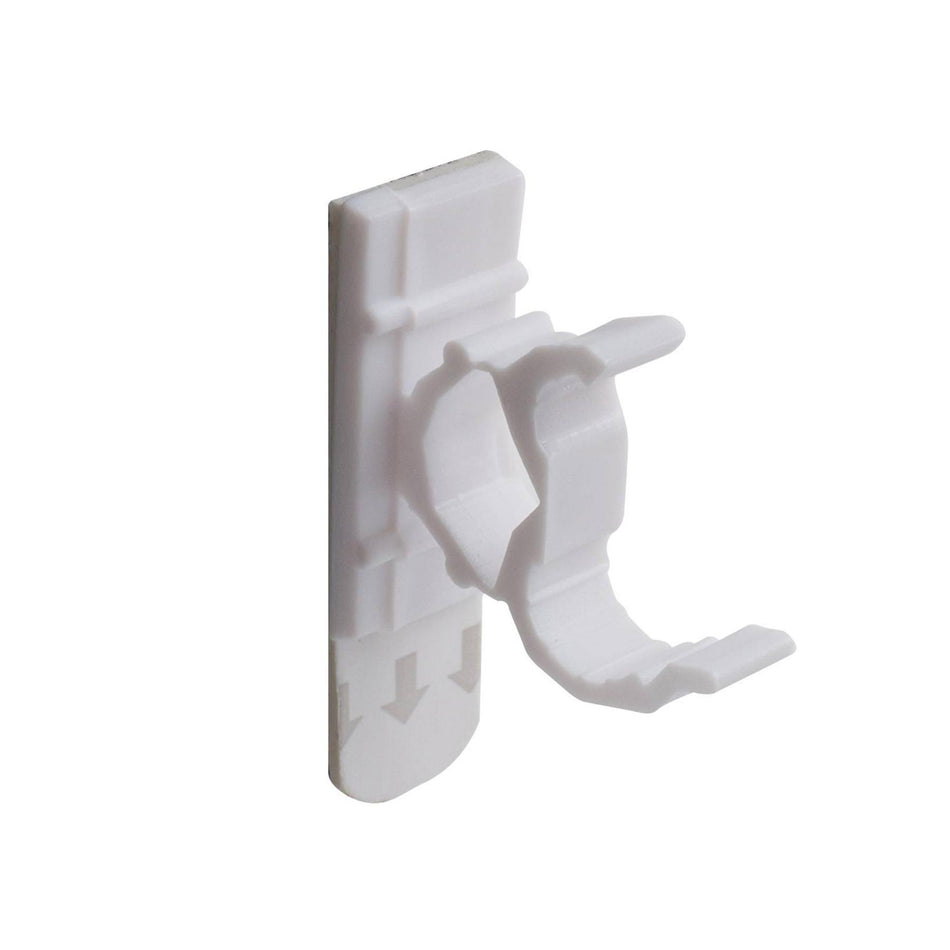 Cable Tidy Clips 5 Pack White Adhesive Wire Organiser Wall Mount