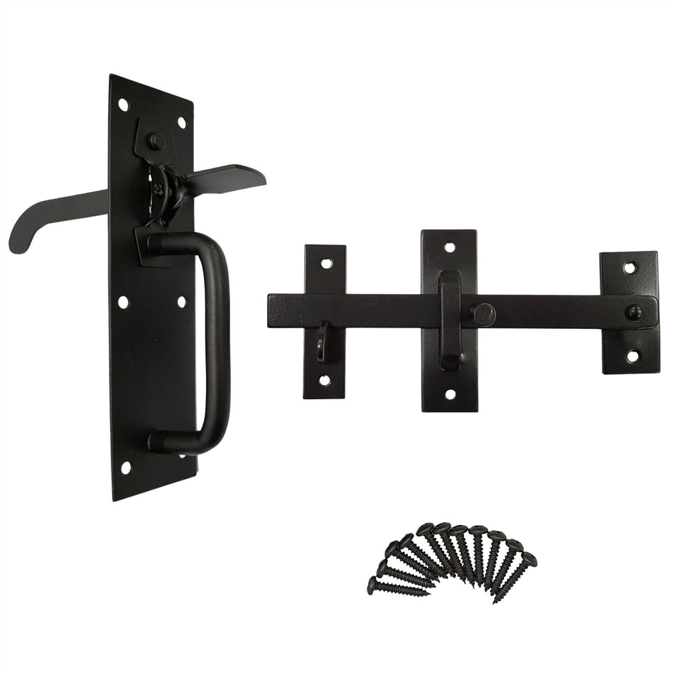 Suffolk Gate Latch Heavy Duty 6 inch (150mm) - Black