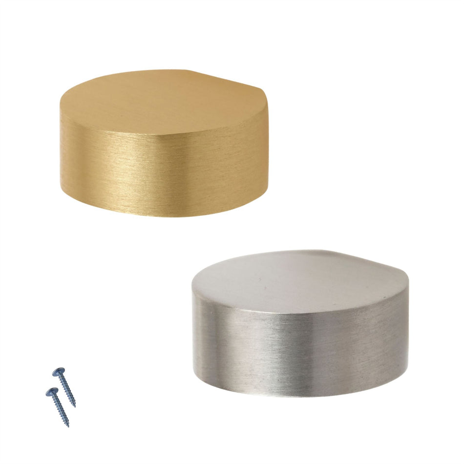 10 Pack Coin Metal Knobs 25mm - Modern Cabinet & Drawer Knob Handles