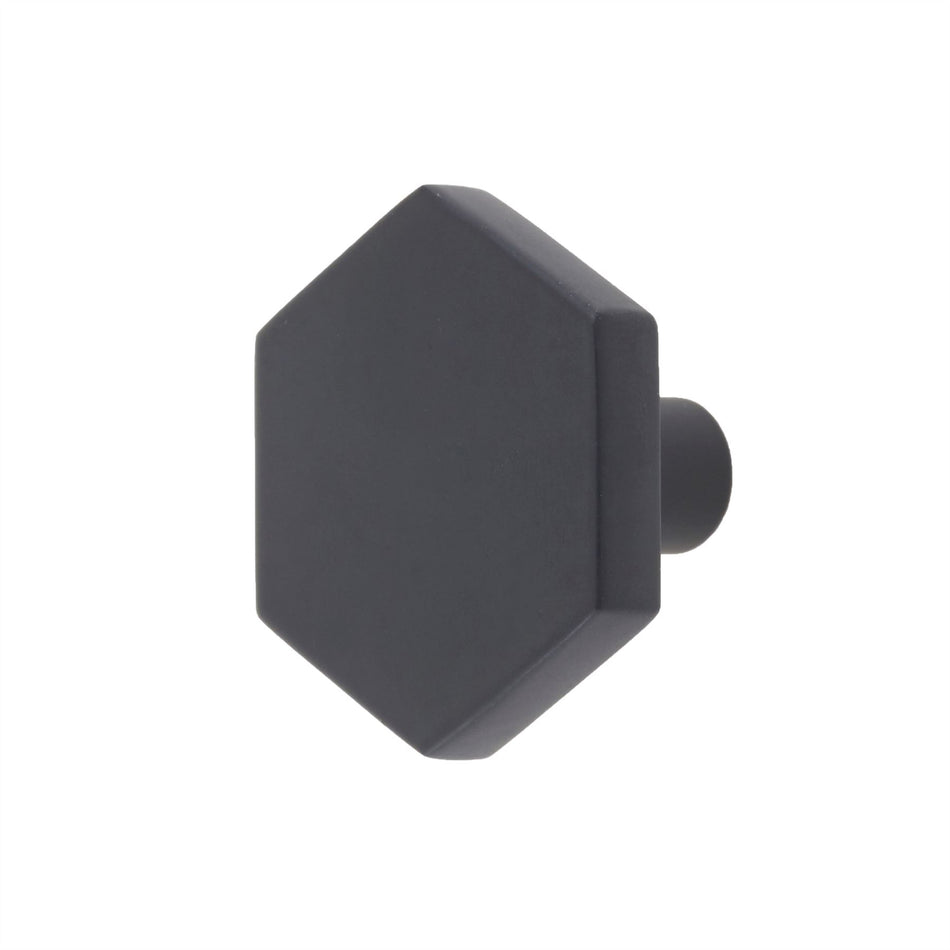 10 Pack Modern Hexagonal Knobs 35mm - Contemporary Metal Door Knobs
