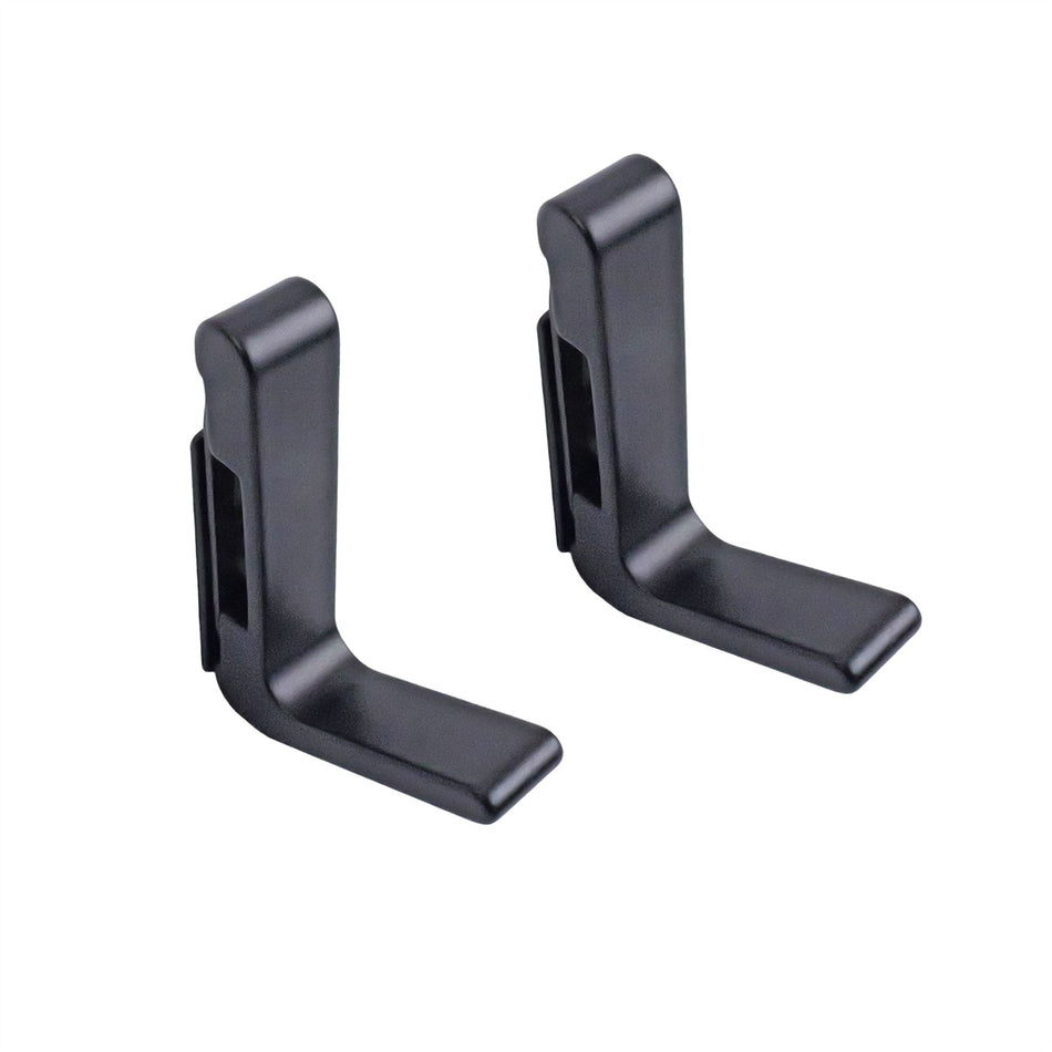 Minimalist Straight Hooks for Acoustic Slat Wall Panelling (2 Pack)