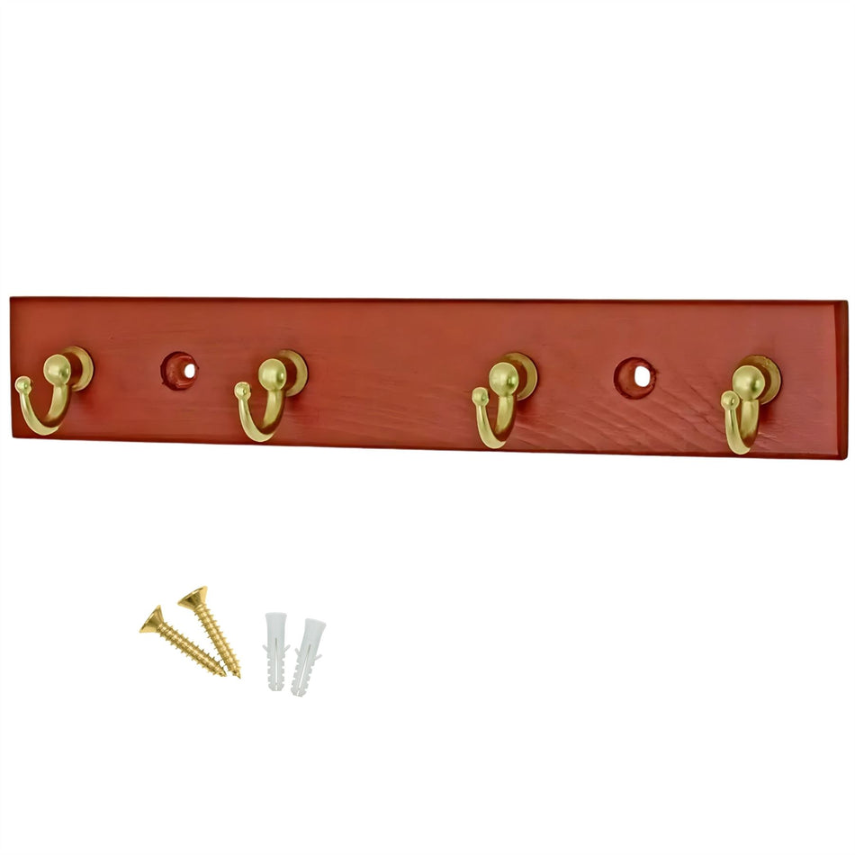 Budget Hookrail - Mahog w/ Brass Cup Hk 4 FSC100%