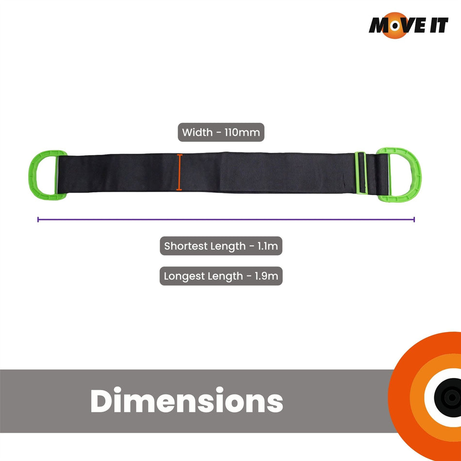 Adjustable Lifting & Moving Straps - 2 Pack Heavy Duty Furniture Carrying Harness for Safe Lifting
