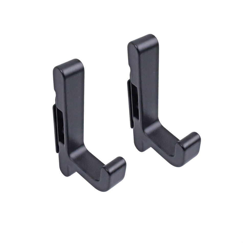 Minimalist Curved Hooks for Acoustic Slat Wall Panelling (2 Pack)