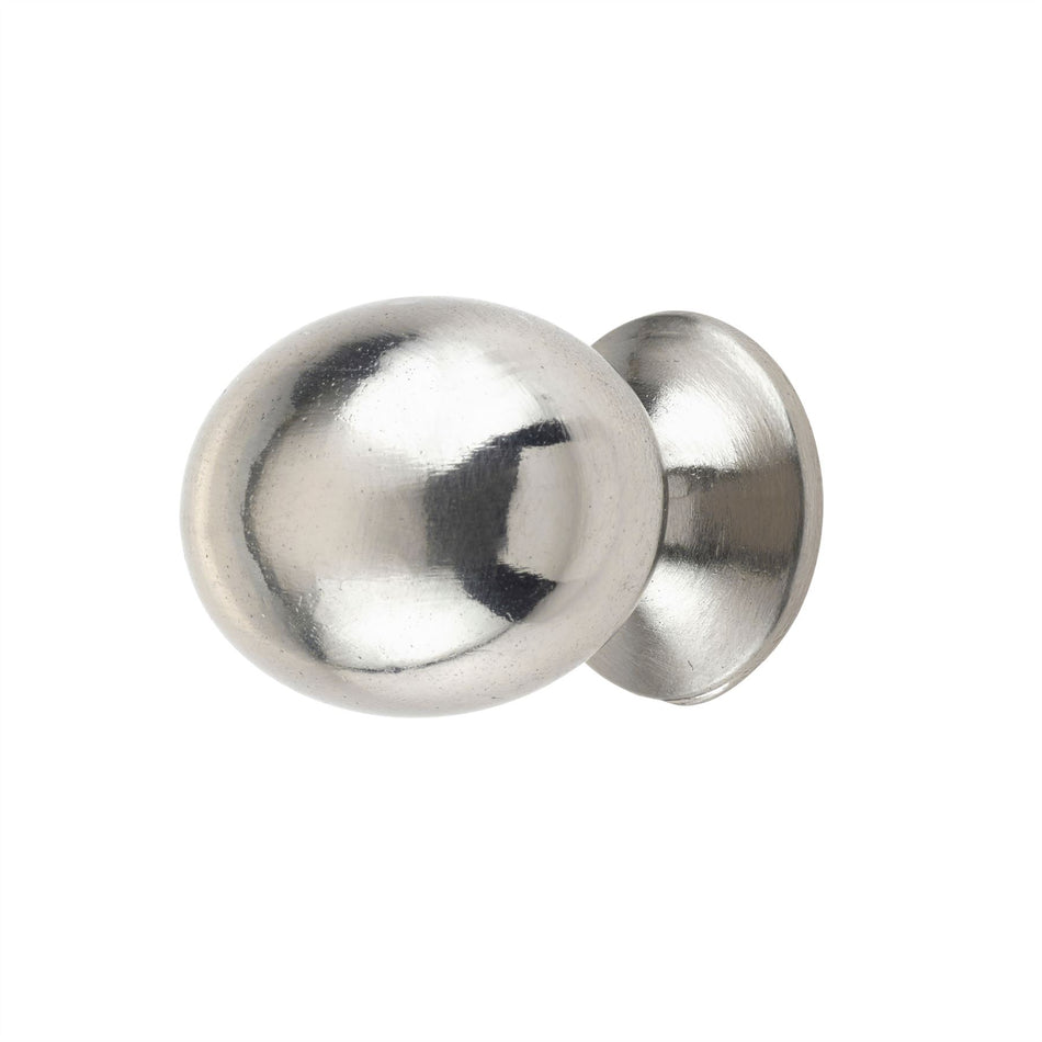10 Pack Oval Metal Door Knobs 30mm - Modern Door Knob Handles