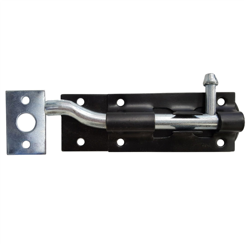 Tower Bolt Necked 100mm Black