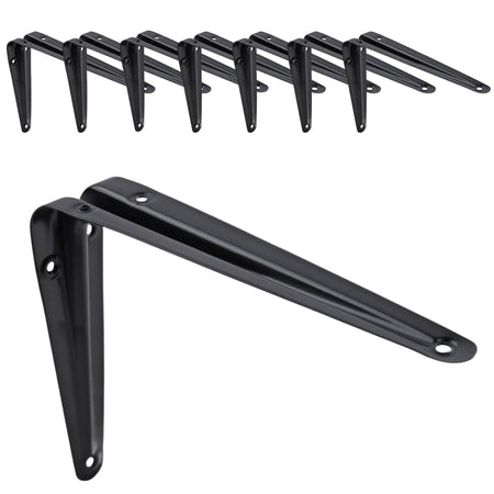 Black London Pattern Shelf Brackets 200 x 150mm, Pack of 24 - Select Hardware