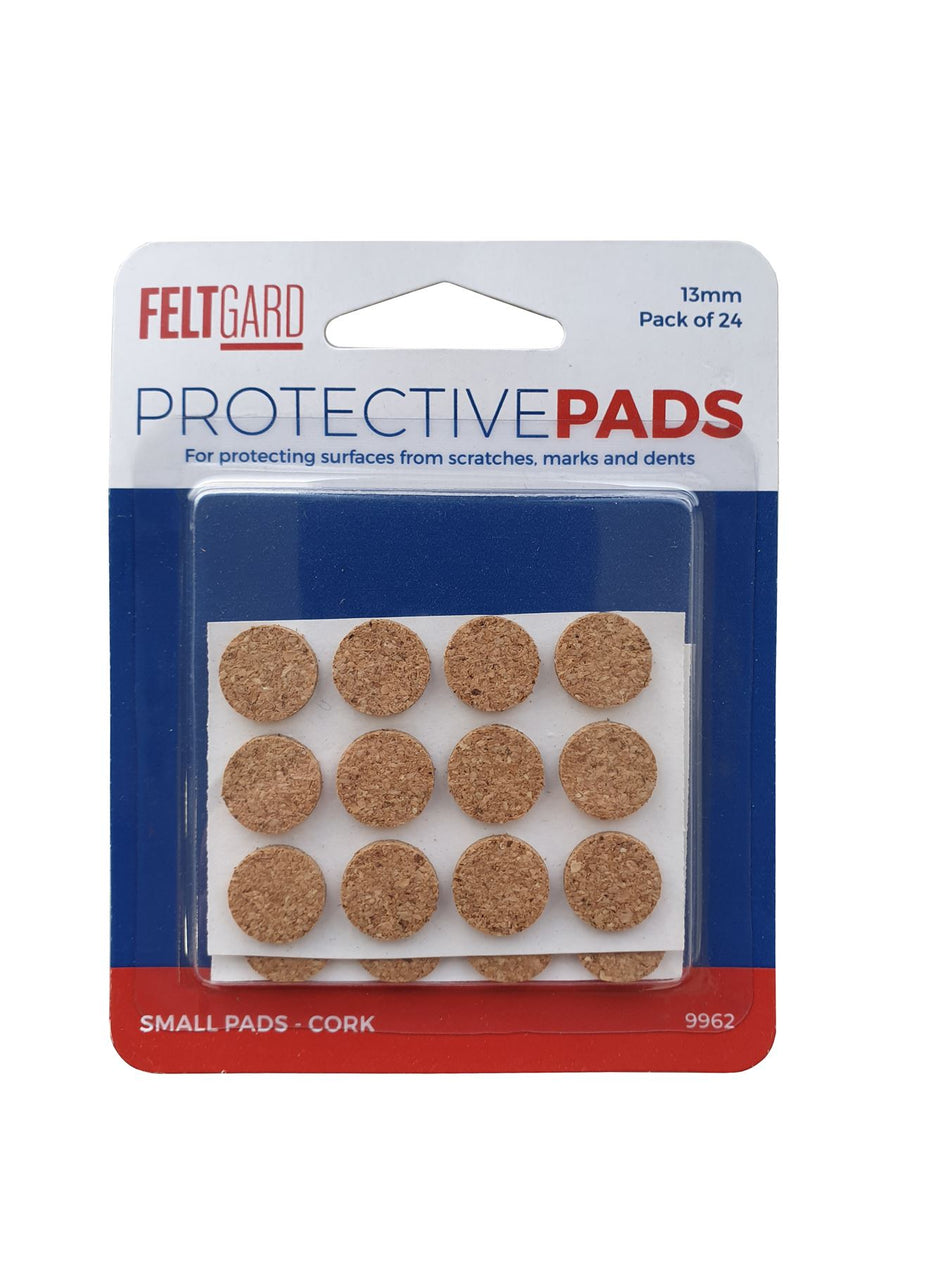 24 Pack Round Cork Pads – 13mm Self-Adhesive Non-Slip Bumpers