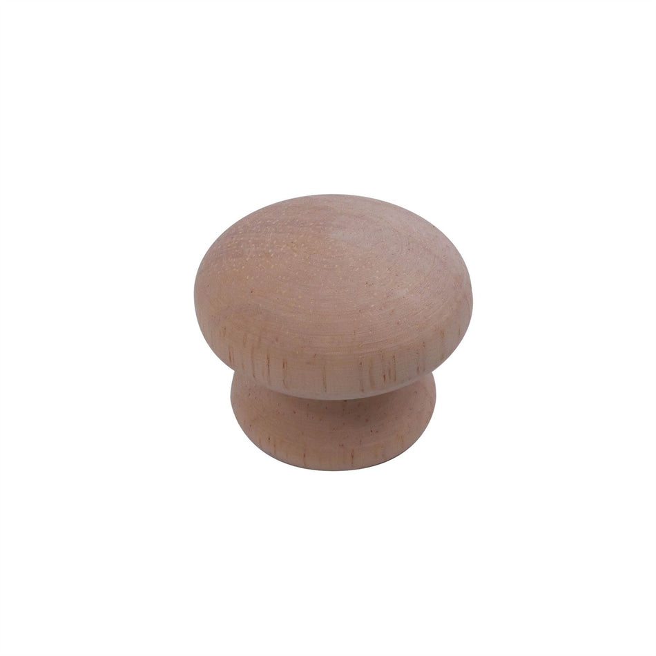 10 Pack Japandi Wooden Round Knobs 32mm Cabinet Drawer Handle