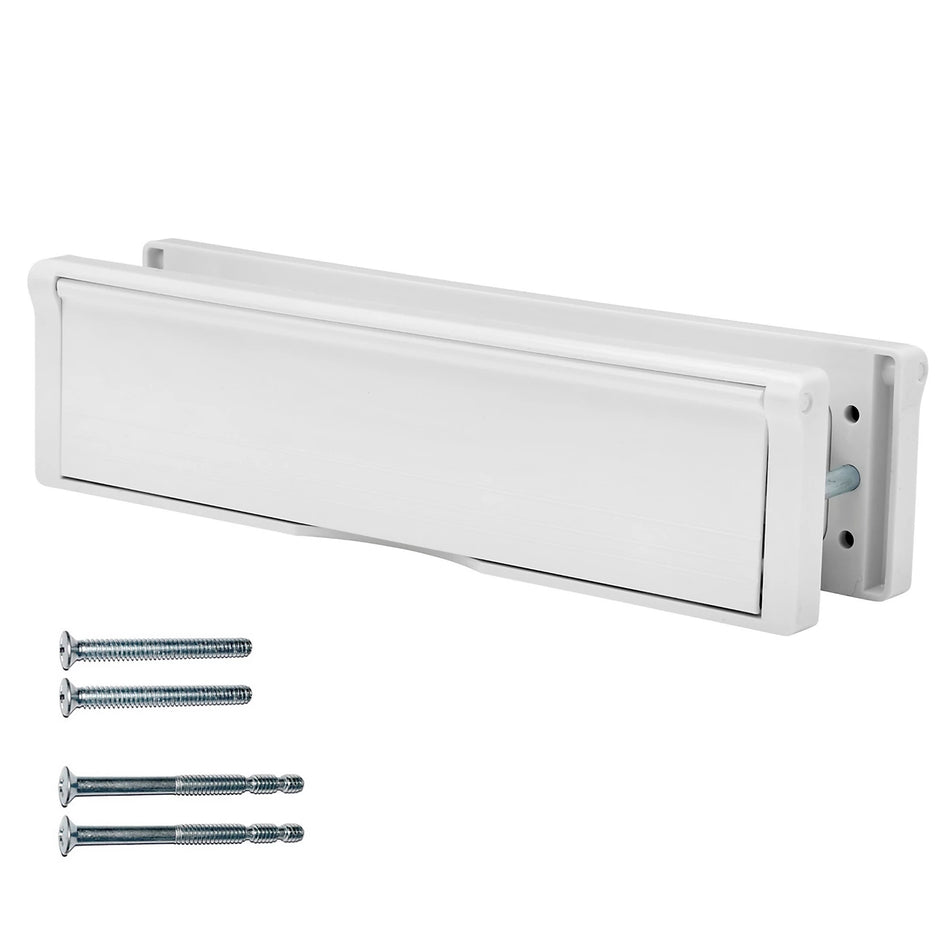 Letterplate  -  Postport 40-80mm 10" White/White