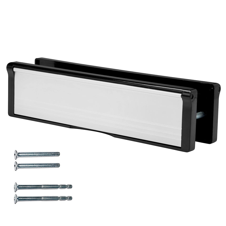 Letterplate  -  Postport 40-80mm 10" Black/SAA